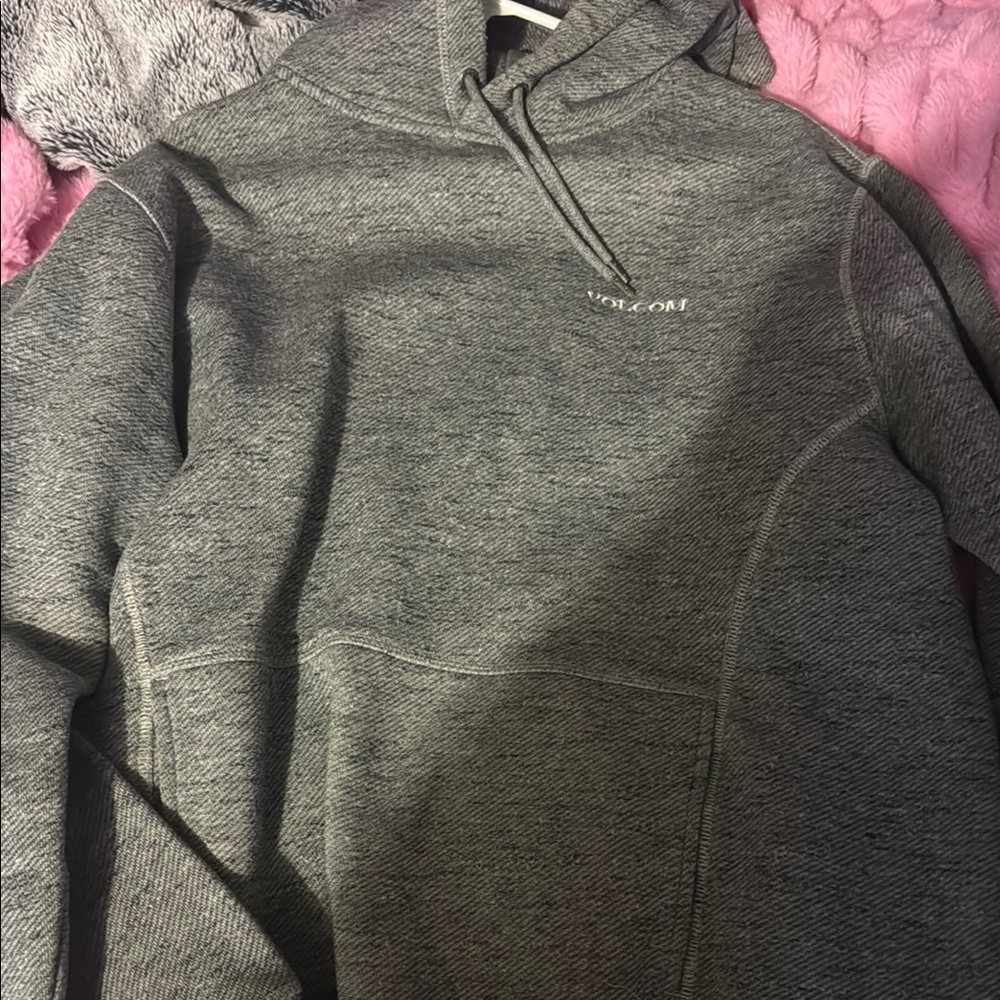 Volcom Gray Quarter-Zip Sweater